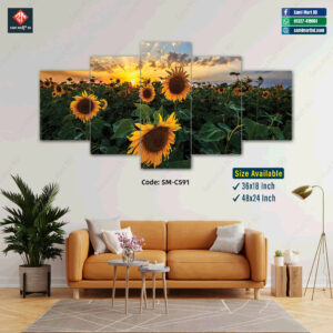 Flowers Wall Canvas - SM-C591 - Image 1