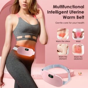 Wireless Warm Palace Belt With LCD Display Heating Pad Relieve Hot Compress - Image 3