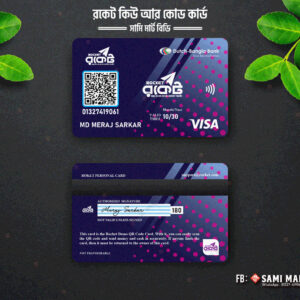 রকেট কিউ আর স্ক্যানার কার্ড - মডার্ন ডিজাইন - Image 3