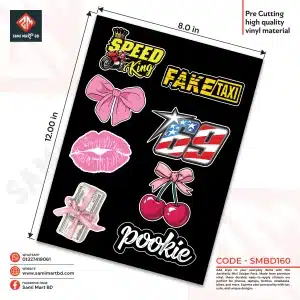 Mini Stickers Pack For Bike & Car