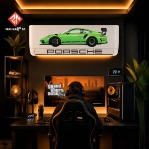 Premium Porsche GT3 RS AC Sticker | Luxury Air Conditioner Decoration Sticker - Image 1